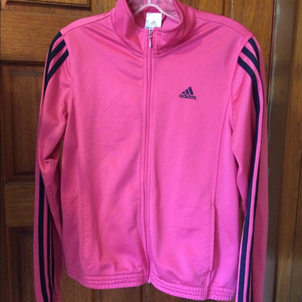 Bright Pink Vintage Adidas Jacket